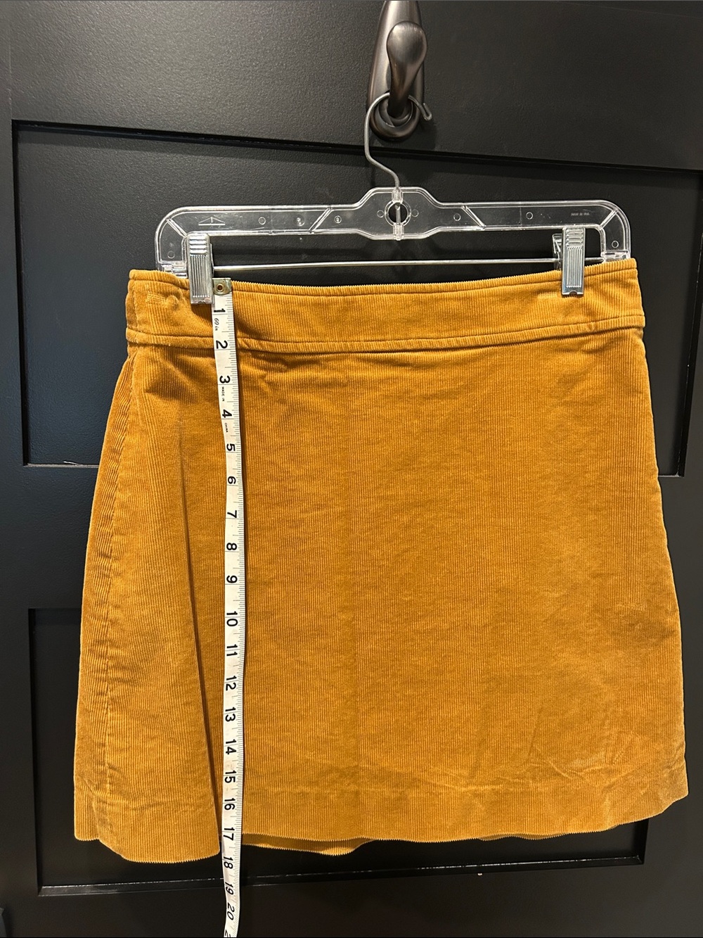 JCREW Mustard Yellow lined Corduroy Mini Skirt